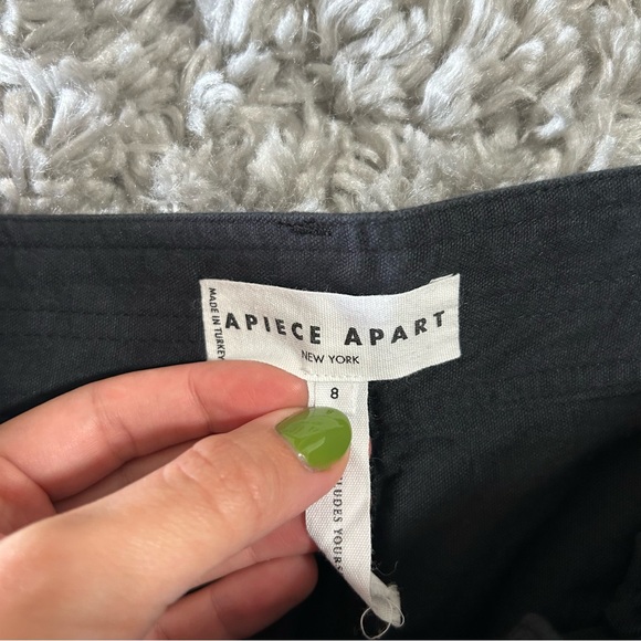 Apiece Apart Classic‎ Merida Wide Leg Pant in Black sz 8 - Picture 3 of 4